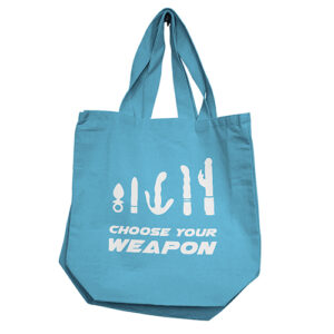 Nobu Choose Your Weapon Reusable Tote - Blue