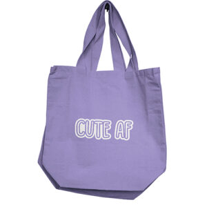 Nobu Cute AF Reusable Tote - Lilac
