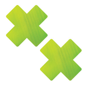 Neva Nude Chameleon Color Changing X Factor Pasties - Green/Yellow