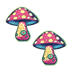 Neva Nude Glitter Shroom Pasties - Red Multi O/S