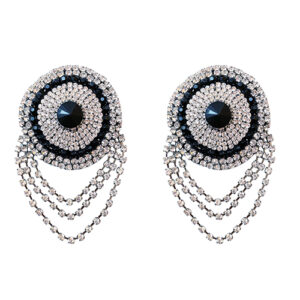 Neva Nude Burlesque La Vie Boheme Jewel Reusable Silicone Pasties - Crystal O/S