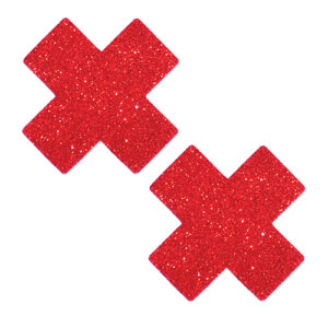Neva Nude Ravish Me Glitter X Factor Pasties - Red O/S
