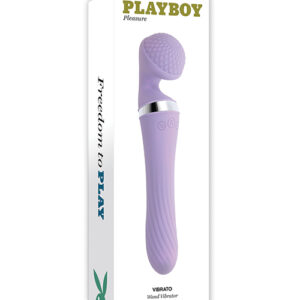 Playboy Pleasure Vibrato Wand Vibrator - Lilac