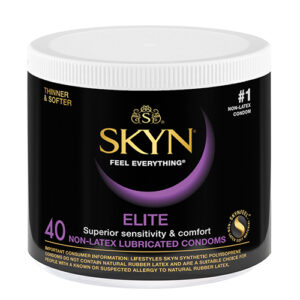 Lifestyles SKYN Elite Ultra Thin Condoms - Bowl of 40