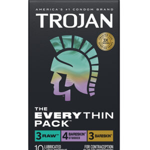 Trojan BareSkin EveryTHIN Condoms - Variety Pack of 10