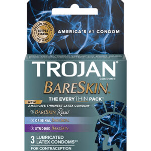 Trojan BareSkin EveryTHIN Condoms - Variety Pack of 3