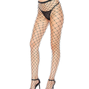 Large Fence Net Pantyhose Black O/S