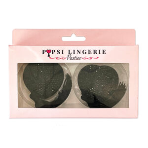 Diamond Reusable Tassel Pasties - Black O/S