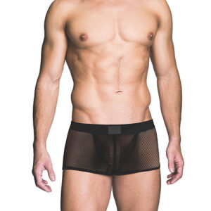 Prowler RED Fishnet Ass-less Trunk - Black MD