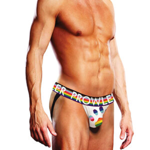 Prowler Oversized Paw Jock Strap - White/Multi LG