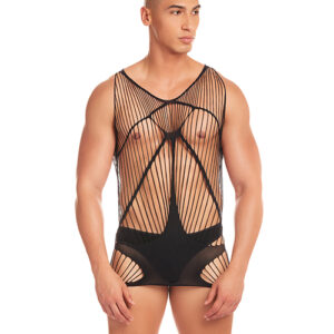 Rainbow Party Automatic Long Tank - Black S/M