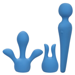 Couture Collection Body Wand Vibrator Kit - Blue