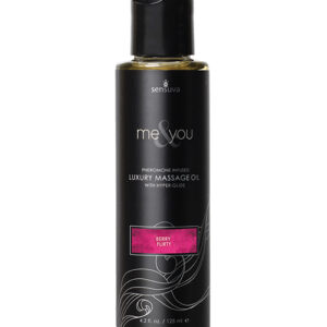 Sensuva Me & You Massage Oil - 4.2 oz Berry Flirty