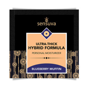 Sensuva Ultra Thick Hybrid Personal Moisturizer Single Use Packet - 6 ml Blueberry Muffin
