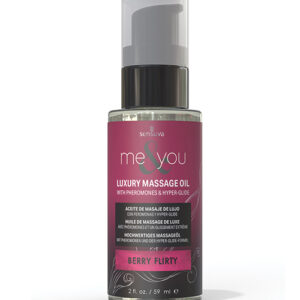 Sensuva Me & You Massage Oil - 2 oz Berry Flirty