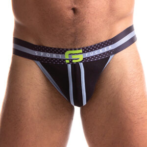 Sport Fucker Jersey Jock - XXL Black/Green