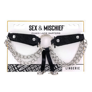 Sex & Mischief Chain Lace Garters