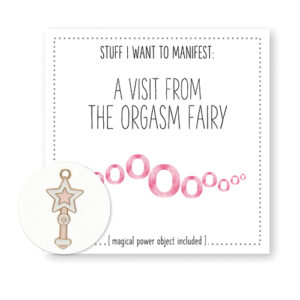 Warm Human A Visit From The Orgasm Fairy Mini Card & Charm