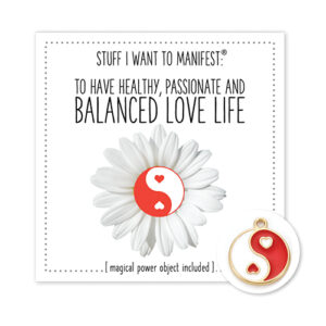 Warm Human Healthy Balanced Love LIfe Mini Card & Charm
