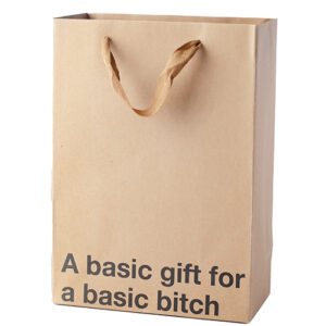 A Basic Gift For a Basic Bitch Gift Bag - Pack of 3