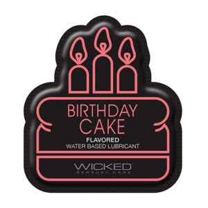 Wicked Sensual Care Water Based Lubricant - .1 oz Birthday Cake