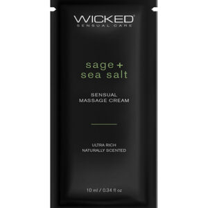 Wicked Sensual Care Sage & Sea Salt Massage Cream - .34 oz