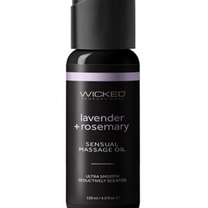 Wicked Sensual Care Lavender & Rosemary Massage Oil - 4 oz