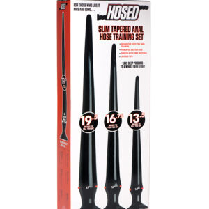 Hosed Slim Tapered Anal Hose Trainer Kit - Set of 3