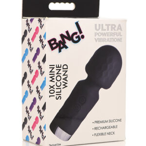Bang! 10X Mini Silicone Wand - Black