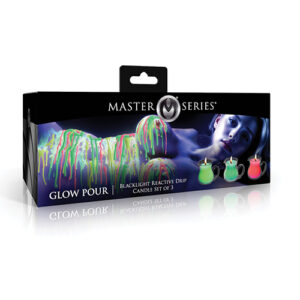 Master Series UV Blacklight Reactive Drip Candle - Set of 3